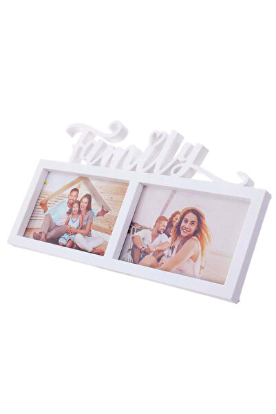 CrisPrint Ramă foto dublă „Family” albă, pentru două fotografii