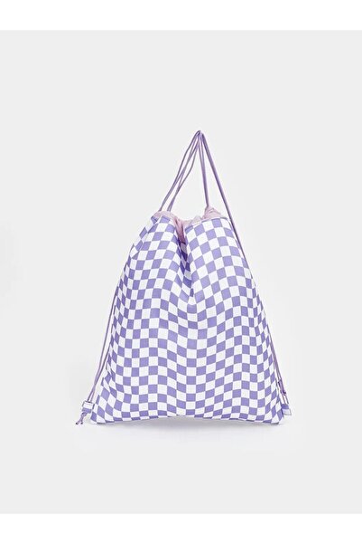 LC Waikiki Checkered Drawstring Girls' Backpack (S6)