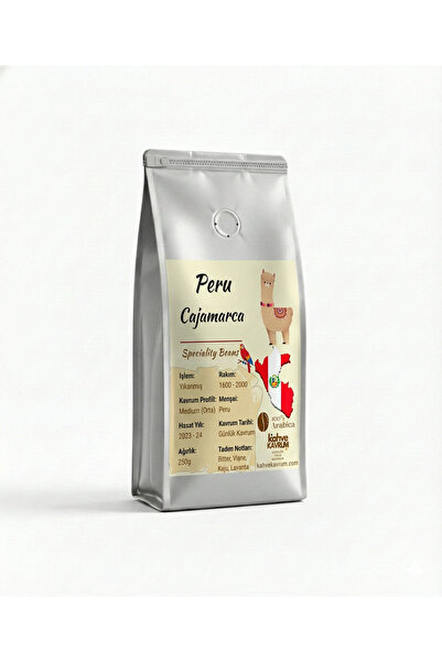 Peru Cajamarca Yöresel Filtre ve Çekirdek Kahve (%100 Arabica) - 250 Gr