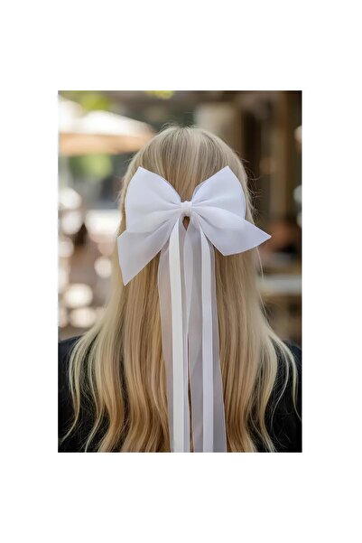MDCOLLECTİON Kurdele Detaylı Pens Toka – Feminen & Şık Saç Aksesuarı | Günlük...
