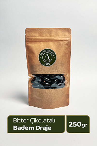 Bitter Çikolatalı Badem Draje - Kahve Yanı Gurme 250gr
