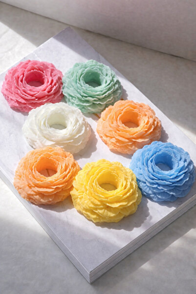 By Şirin Candle Şamdan Mumları /Şakayık Aksesuarı 12 ADET Mum süsleri / Konse...