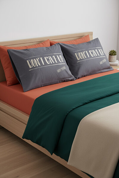 ŞENER HOME 100% Cotton Ranforce 2-Piece Pillowcase with Cover 50X70 Cm.