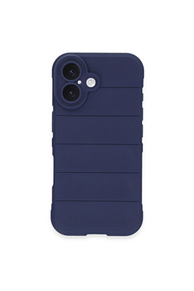 eco port حافظة آيفون 16 بلس من السيليكون المثالي - أزرق داكن