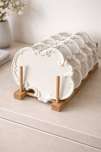 Otaera Lace Form No:02 |   Embossed Vintage Lace Patterned Decorative Plate, ...