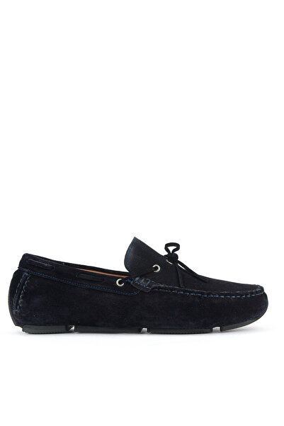 Ziya , Men's Genuine Leather Casual Shoes 1611065Ze07912 Navy Blue