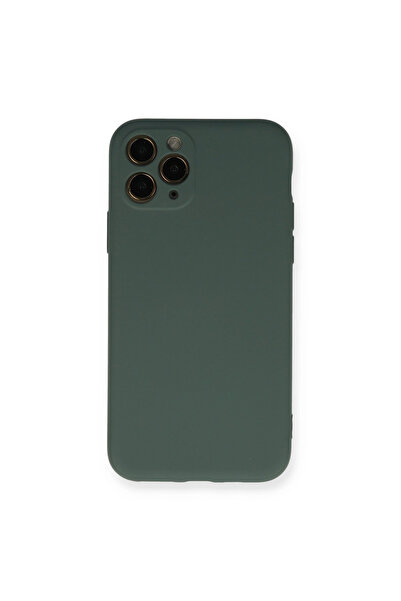 eco port iPhone 11 Pro Case Nano Velvet Silicone Inside - Dark Green