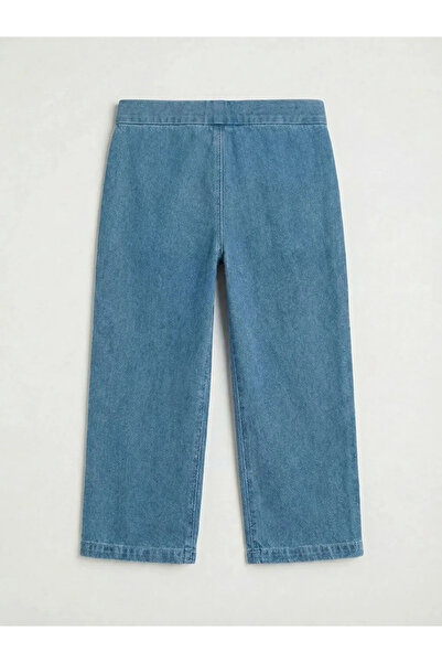 LC Waikiki Ecru Baby Girl Patterned Blouse and Jean Pants