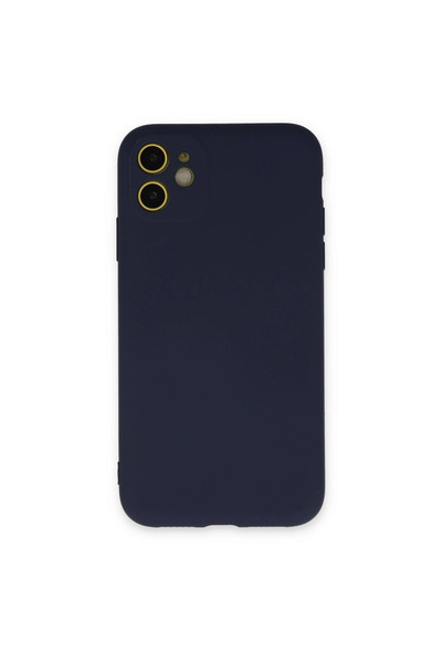 eco port iPhone 11 Case Nano Velvet Silicone - Navy Blue