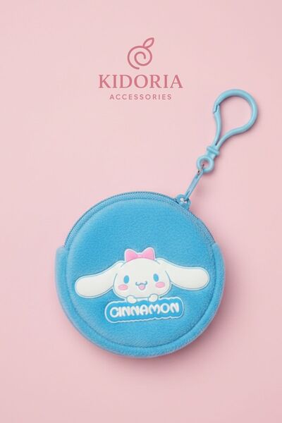 Kidoria Sevilen Karakterler Çocuk Aksesuar Serisi - Fermuarlı Mini Peluş Cüzdan
