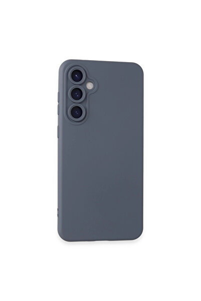 eco port حافظة سامسونج جالاكسي S24 نانو من السيليكون المخملي - رمادي