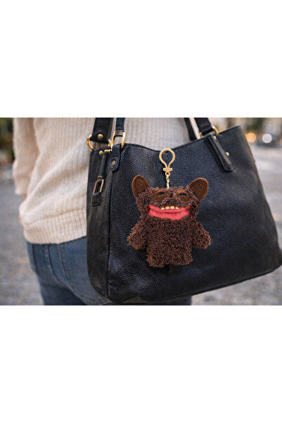 Cici Oyuncak Fuggler Keyring 2nd Edition Grin Grin Brown Fuzzy Pelüş Anahtarl...