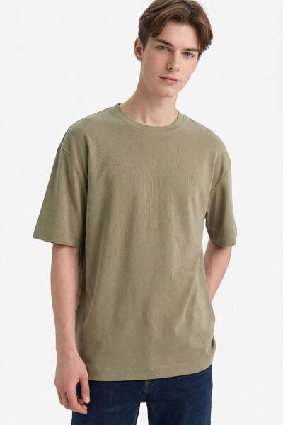 DeFacto Μπλουζάκι Premium Boxy Fit F9561AX26SP