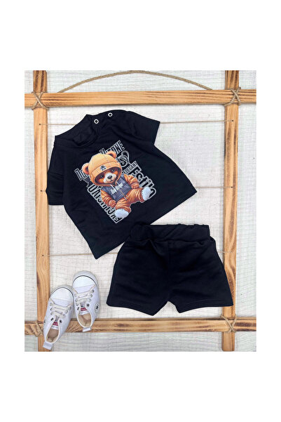 Narnuga MİRAYLİFE 9-12-18-24 شورت مطبوع عليه دانسر تيدي بير مع تي شيرت بأكمام...