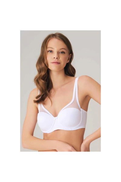 Narnuga Underwire Non-Support Padding Recovery Soft Sponge Casual Classic Red...