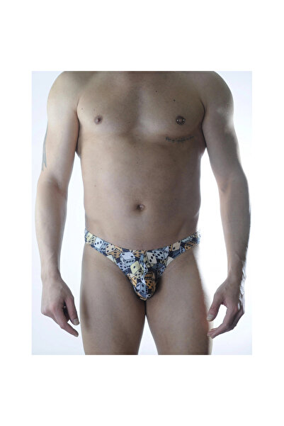 Narnuga Mi̇raxx Men's Dice Patterned Slip Underwear