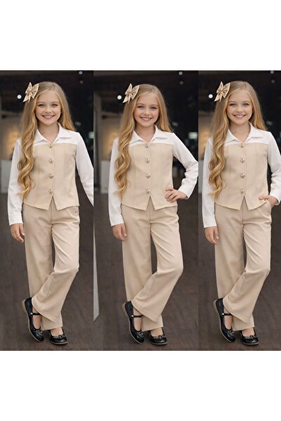 KOKOŞ BEBEK New Season Holiday Girl's Set – Stylish and Comfortable Design - ...