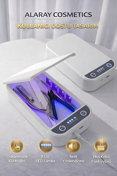 alaraycosmetics UV LED Sterilizasyon ve Dezenfeksiyon Kutusu – Aromaterapili,...