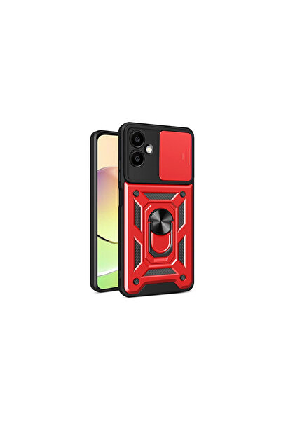 eco port Samsung Galaxy A06 Case Pars Lens Ring Silicone - Red