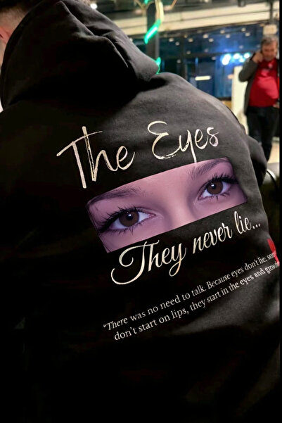 GenelTedarik Sevgililer Günü İçin Kişiye Özel Göz Fotoğraflı Hoodie The Eyes ...