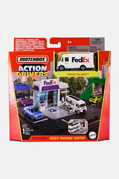 Matchbox Action Drivers Fedex Package Center, Multicolor