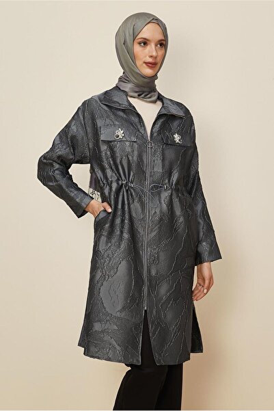 Alvina Zippered Jacquard Tunic 44730