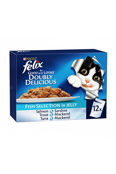 Purina One Purina Felix Wet Cat Food with Double Fish Flavor