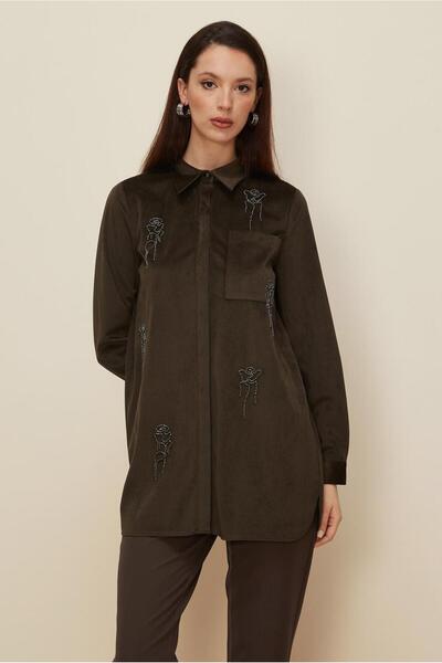 Alvina Beaded Velvet Tunic 46266