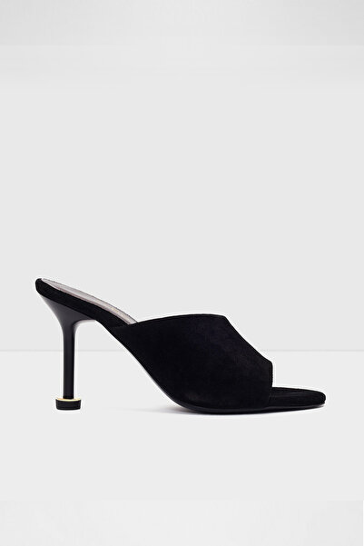 Aldo ANTEA-TR - Kadın Siyah Gerçek Deri Topuklu Terlik