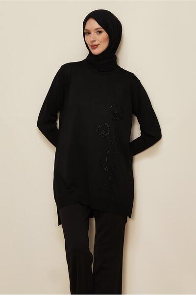 Alvina Beaded Embroidered Knitwear Tunic 45907