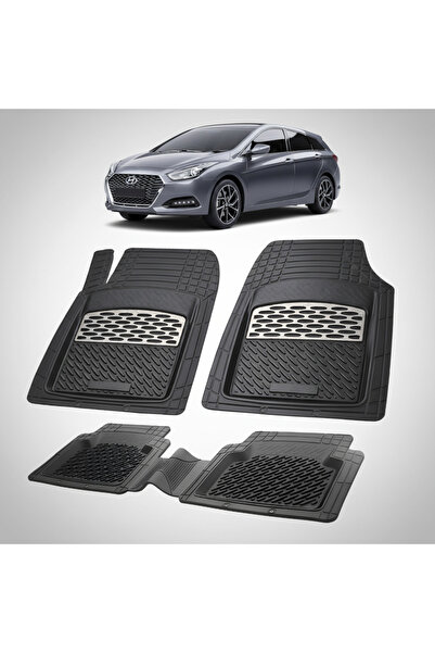 TEAMCAR Covorașe auto Hyundai i40 FL Wagon 2018 2019 - Tavă din cauciuc - Arg...