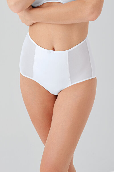 C&City High Waist Corset Panties C19304 White