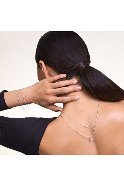 Daniel Wellington Charms Chain Necklace Sterling S925 Sterling Silver