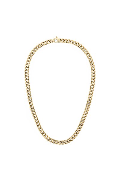 Daniel Wellington Ellipse Cuban Chain Necklace Gold