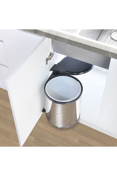 farismart Konig Flip stainless steel waste bin 14 L