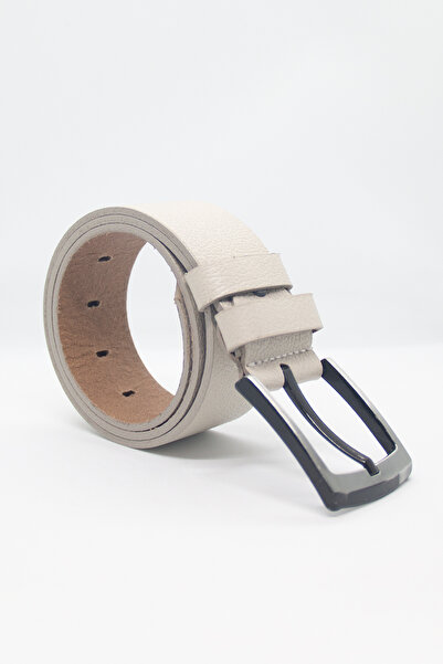 Paşala Leather Ανδρική αθλητική ζώνη από γνήσιο δέρμα, μπεζ, 4,5 εκ., κατάλλη...