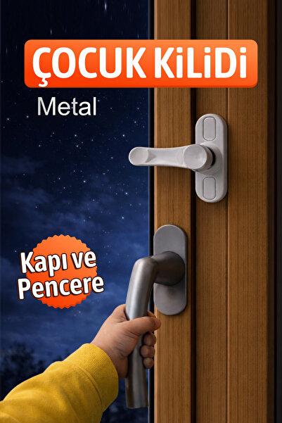 Badem10 (1 шт.) Металевий замок для дверей та вікон, що забезпечує безпеку ді...
