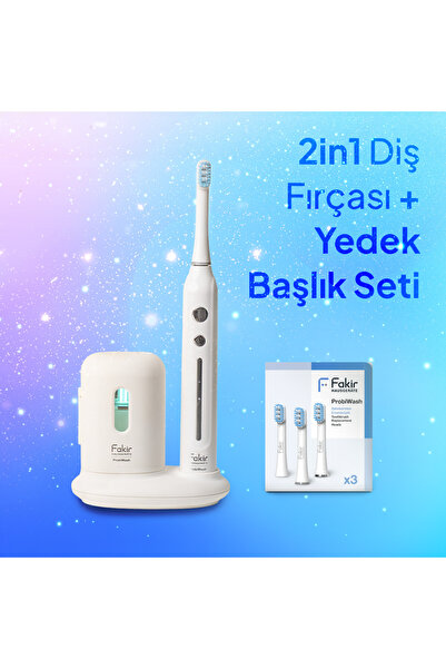 Fakir Probiwash Sonic & Ultrasonic 2İN1 Diş Fırçası + YEDEK BAŞLIK SETİ