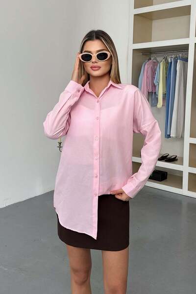 JEE LEE Ženska košulja dugih rukava Osnovni roze - 26Y 2130