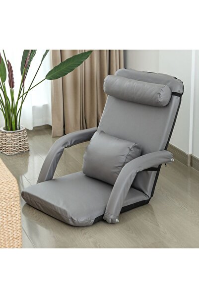 Ominii كرسي أرضي مع مسند ظهر قابل للتعديل، متعدد الزوايا للجلوس على الأرض، كر...