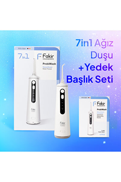 Fakir ProbiWash Ağız Duşu 6 Farklı Başlık + Probiwash Ağız Duşu Uyumlu 6'lı Y...