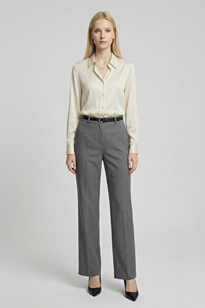 Rays 8399A Front Pleated Belted Trousers Anthracite