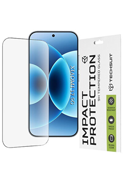 Techsuit Folie pentru Xiaomi 17 - 111D Full Cover / Sticlă cu adeziv integral...