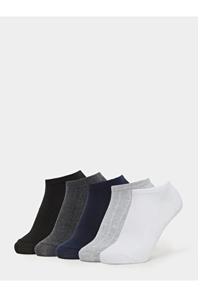 Styli Pack of 5- Breathable Comfortable Hollow Detail Soft Socks