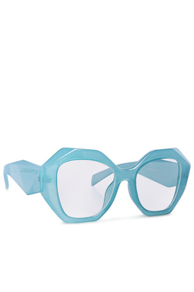 london Rag نظارات شمسية نسائية كبيرة الحجم من طراز وايفارير باللون الأزرق