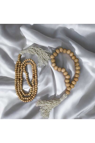 diclecollection 2 Pieces of Wooden Varnished Beads Decorative Multi-Purpose O...