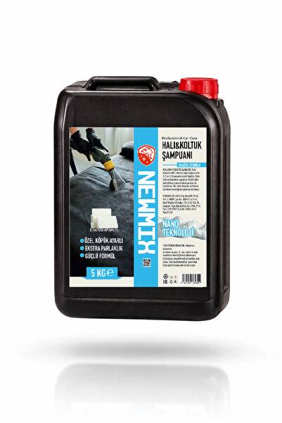 NEWMİX Halı&Koltuk Şampuanı 5 Kg Beyaz Sabun Kokulu (Makinede Yıkama)
