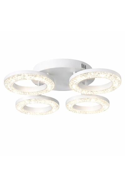proled LED Chandelier 4 Circles with Crystalshine 80W model ACR-8054