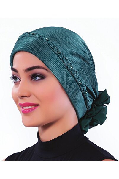 elysianfidan Pleated Twisted Hürrem Color Ready-To-Wear Turban Hijab Bonnet S...