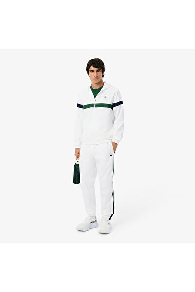 Lacoste Erkek Regular Fit Renk Bloklu Beyaz Eşofman Takımı